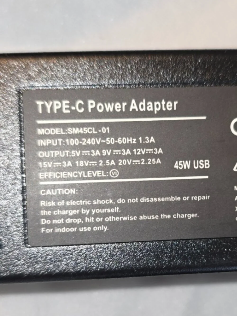 Laptop Charger Type-C Power Adapter NWT